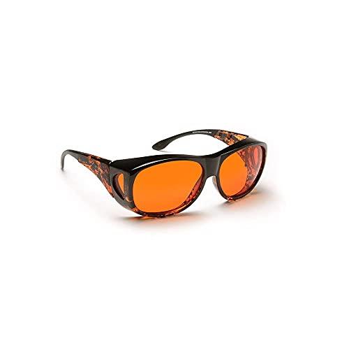 Eschenbach Optik Eschenbach Optik Solar Shield Sunglasses - Polycarbonate Sunglasses for Men and Women Orange Filtered UV Protection Sunglasses (Small)