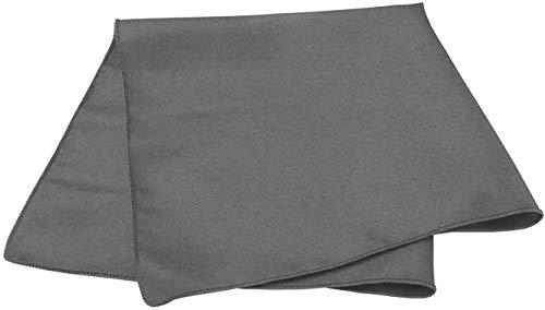 Rajan Linen Cotton Napkins - Cloth Dinner Table Napkins - Machine Washable and Home Use 100% Cotton Fabric - Pack of 50 (12 x 12 inch), Dark Grey