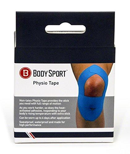 Body Sport Body Sport Physio Tape, Kinesiology Tape to Support Muscles and Joints - 2 in x 5.5 yds - Blue