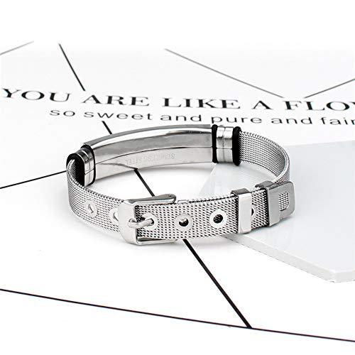 ZKXXJ ZKXXJ Medical Alert ID Bracelets Pacemaker for Men Women Stainless Steel Medical Sign Identification Bracelet Health Alert Bracelet Allergy Awareness Bracelets,Adjustable