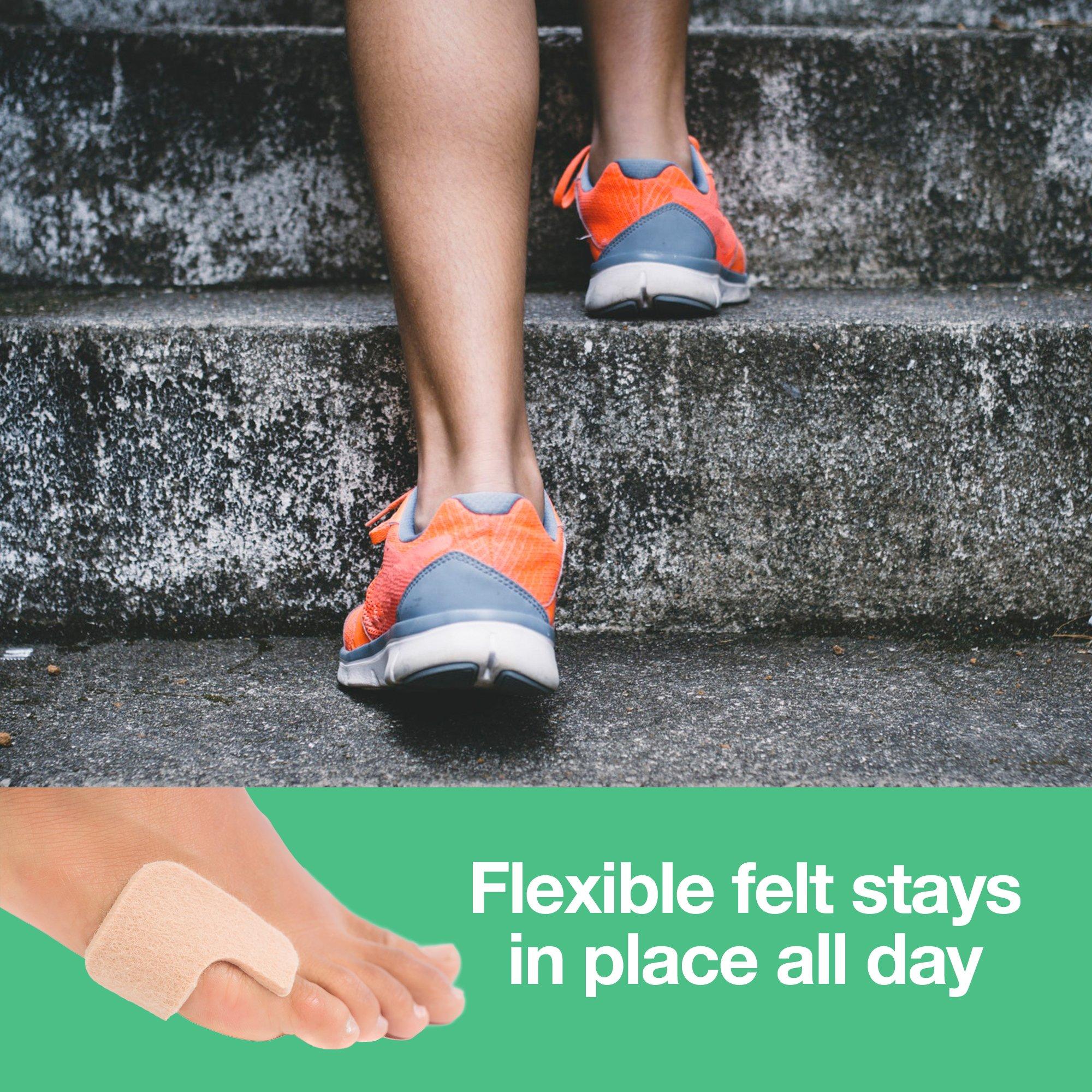 ZenToes ZenToes U-Shaped Felt Callus Pads | Protect Calluses from Rubbing on Shoes | Reduce Foot and Heel Pain | Pack of 24 1/8” Self-Stick Pedi Cushions