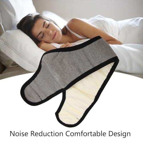 Agatige Soundproof Sleep Earmuff Headband, Sleeping Noise Cancelling Ear Wrap Ear Muffs Winter Women Sleep Mask for Men Women (Grey)