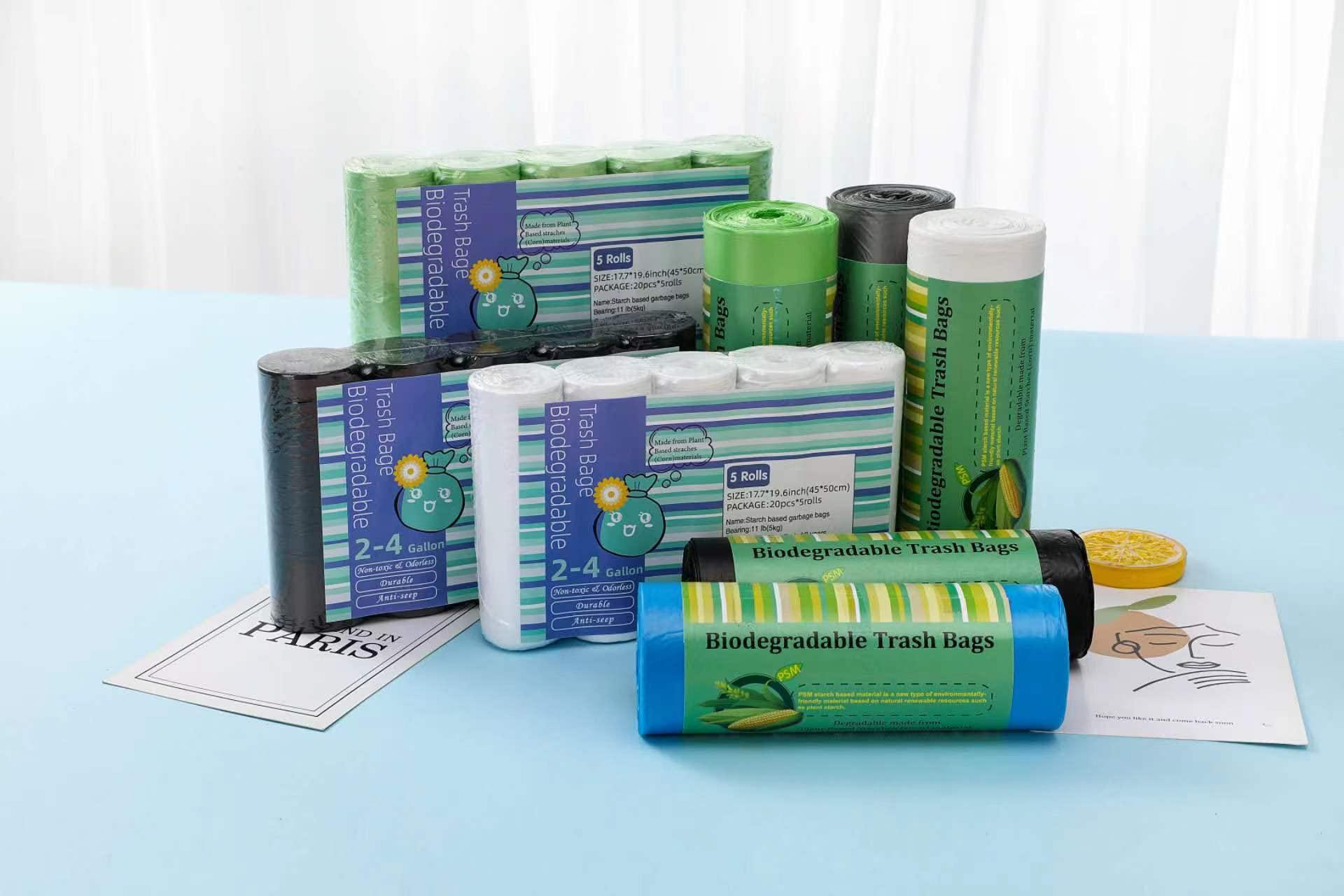 NALANY Small Trash Bag, 1.0 Mil,2.6-3 Gallon NALANY Flat Top Garbage Bags Bathroom Trash Can Liners for 2.6 Gallon Home Kitchen 100 Count, Green