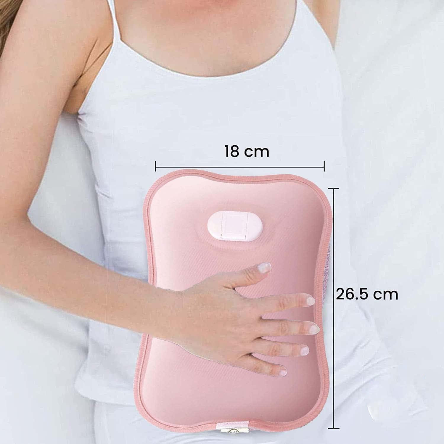 Generic Heating Bag Electric, Heating Pad-Heat Pouch Hot Water Bottle Bag, Dual Insulation Silicon Hot Water Bag 6 Layers Heating Pad with for Pain Relief