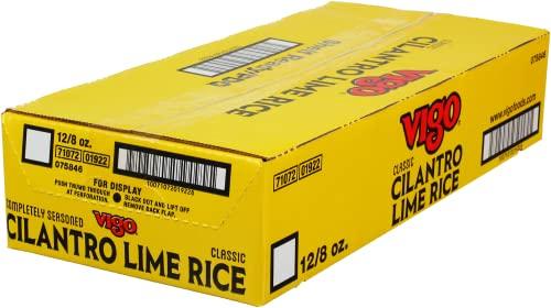 Vigo Vigo Authentic Cilantro Lime Rice, Fresh & Zesty Low Fat, 8oz (Cilantro Lime, 8 Ounce (Pack of 12))