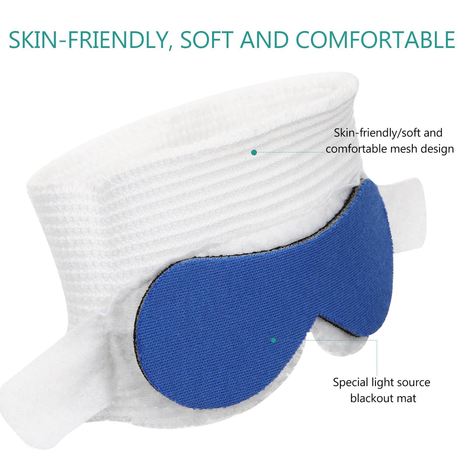 Healifty Healifty Baby Eye mask Eye mask for Eye Blindfold Baby Sleeping Eye mask Eye mask Baby for Infants Cute Eye mask Night Eye White Face mask Cotton Anti-Blue Light Newborn