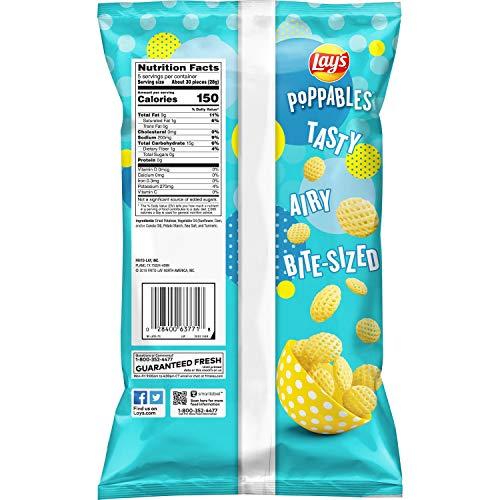 Lay\'s Lay\'s Poppables Potato Snacks Sea Salted, 5 Oz
