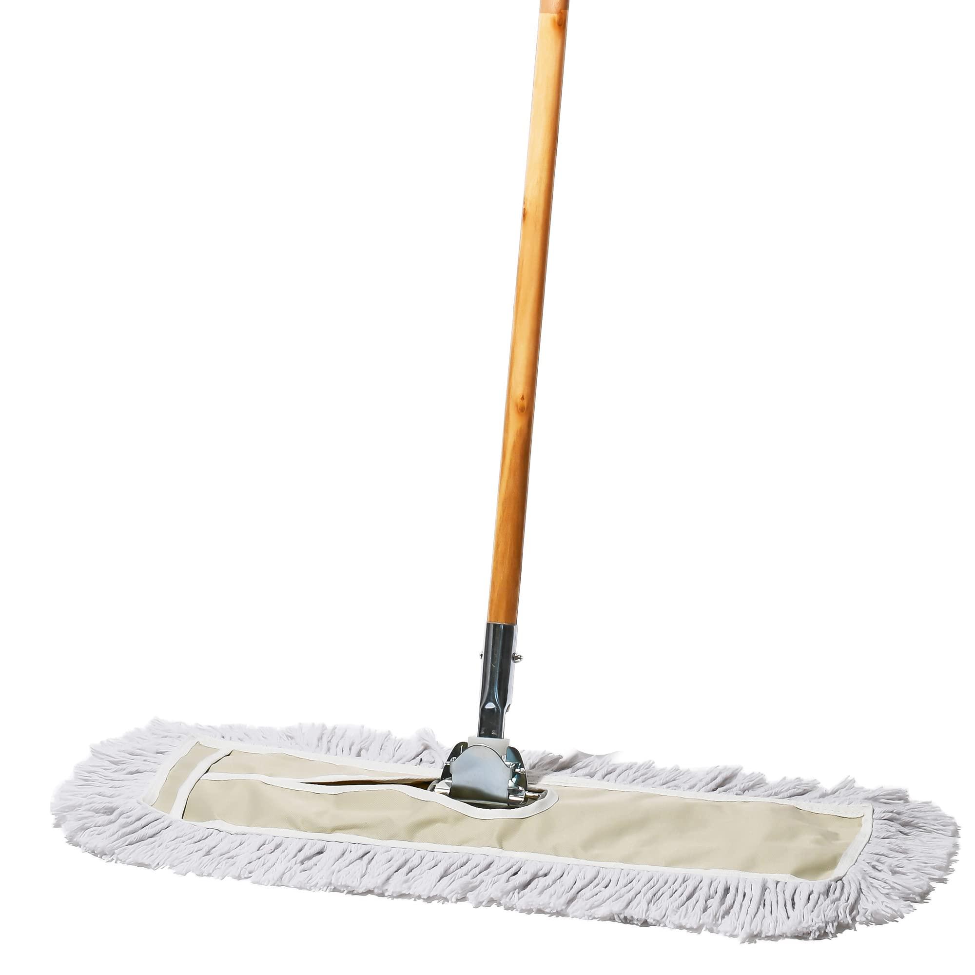 Tidy Tools Tidy Tools 24 Inch Dust Mop with Wood Handle and 24 Inch Dust Mop Refill Bundle - 2 Mop Sets and 6 Refills