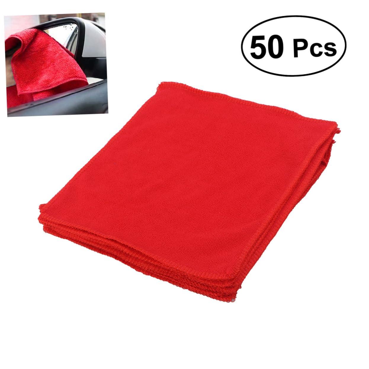 Mobestech Mobestech 50pcs Car Wash Towel Car Drying Towel Car Wash Drying Towels Cleaning Cloth Car Towels