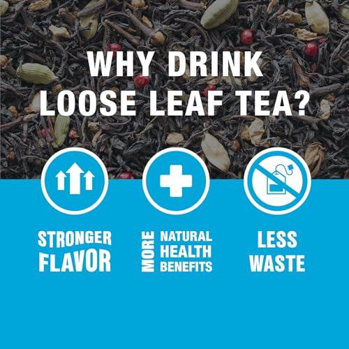 Tiesta Tea Tiesta Tea - Chai Love Tea | Spiced Chai Black Tea | Premium Loose Leaf Tea Blend | High Caffeinated Black Tea | Make Hot or Iced Tea & Brews Up to 50 Cups - 4 Ounce Refillable Tin