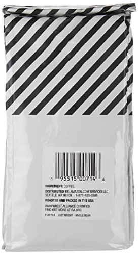Amazon Fresh AmazonFresh Just Bright Whole Bean Coffee, Light Roast, 12 Ounce
