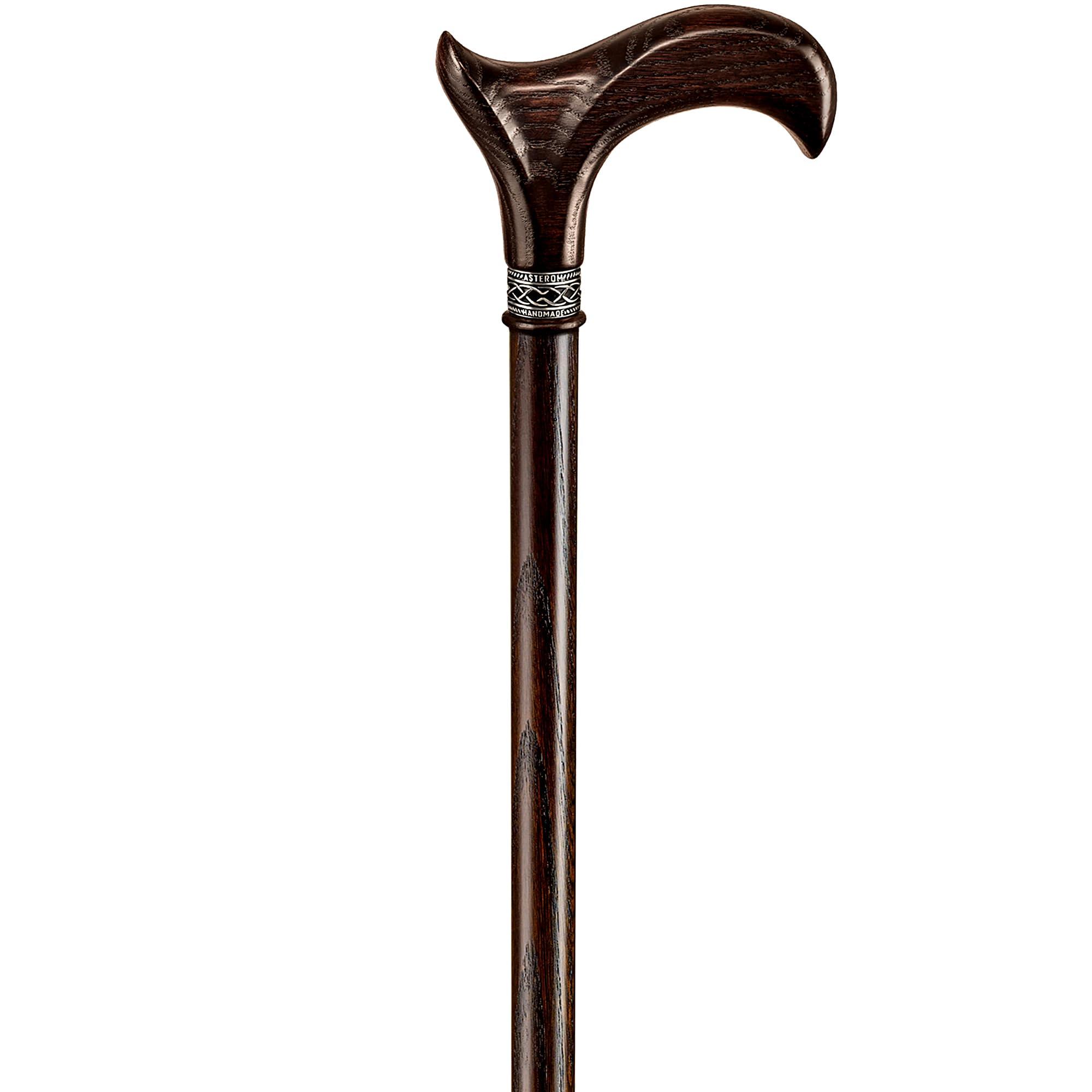 Asterom Asterom Walking Cane - Handmade, Ergonomic, Canes for Men - Wooden Walking Sticks for Seniors, Unique, Cool (Walnut, 39 Inches)