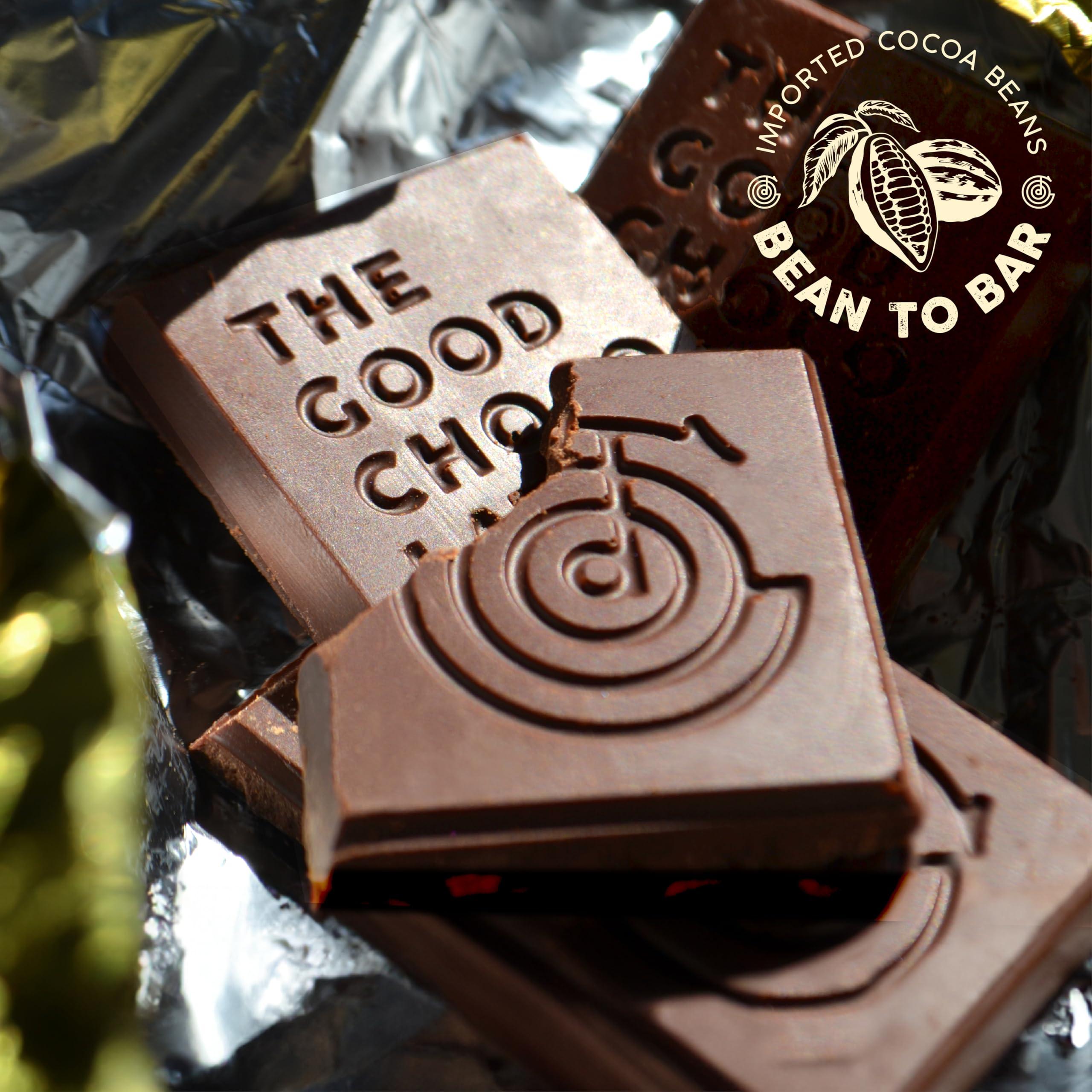 The Good Chocolate THE GOOD CHOCOLATE - Keto Dark Chocolate Coffee Bars with Zero Sugar & Lower Net Carb - Dark Chocolate Bar that Offers Lower Calorie Chocolate Candy - Keto Snack Low Carb All Natural Non-GMO (6 Bars)