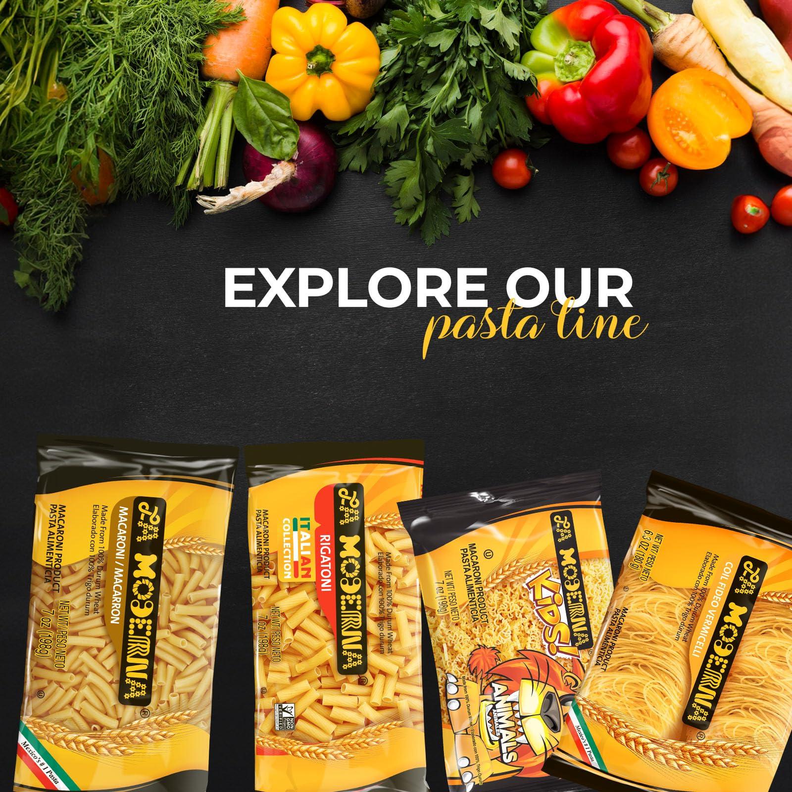 La Moderna LA MODERNA, Spaghetti, Pasta, Hecha con Smola de Trigo Durum, Enriquecida con Vitaminas y Hierro, 16 oz, Pack de 20