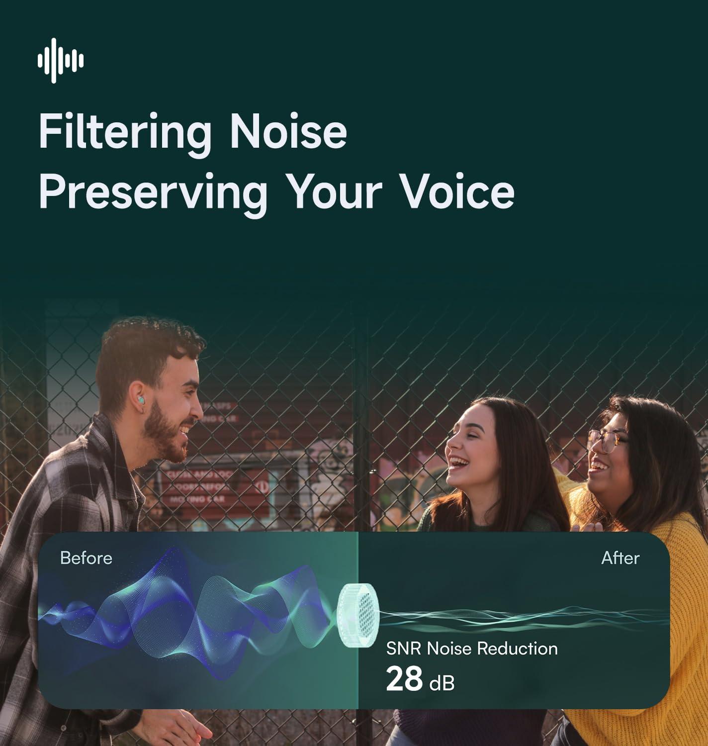 BET SLUMBUR Sleep Ear Plugs Noise Reduction - 28 dB Ear Plugs for Sleeping Noise Cancelling (NRR 16), Enjoy, 4 Size Soft Ear tips S/M/L/XL, 15s Ear Pressure Balance, Airplane Travel, Peyto Green