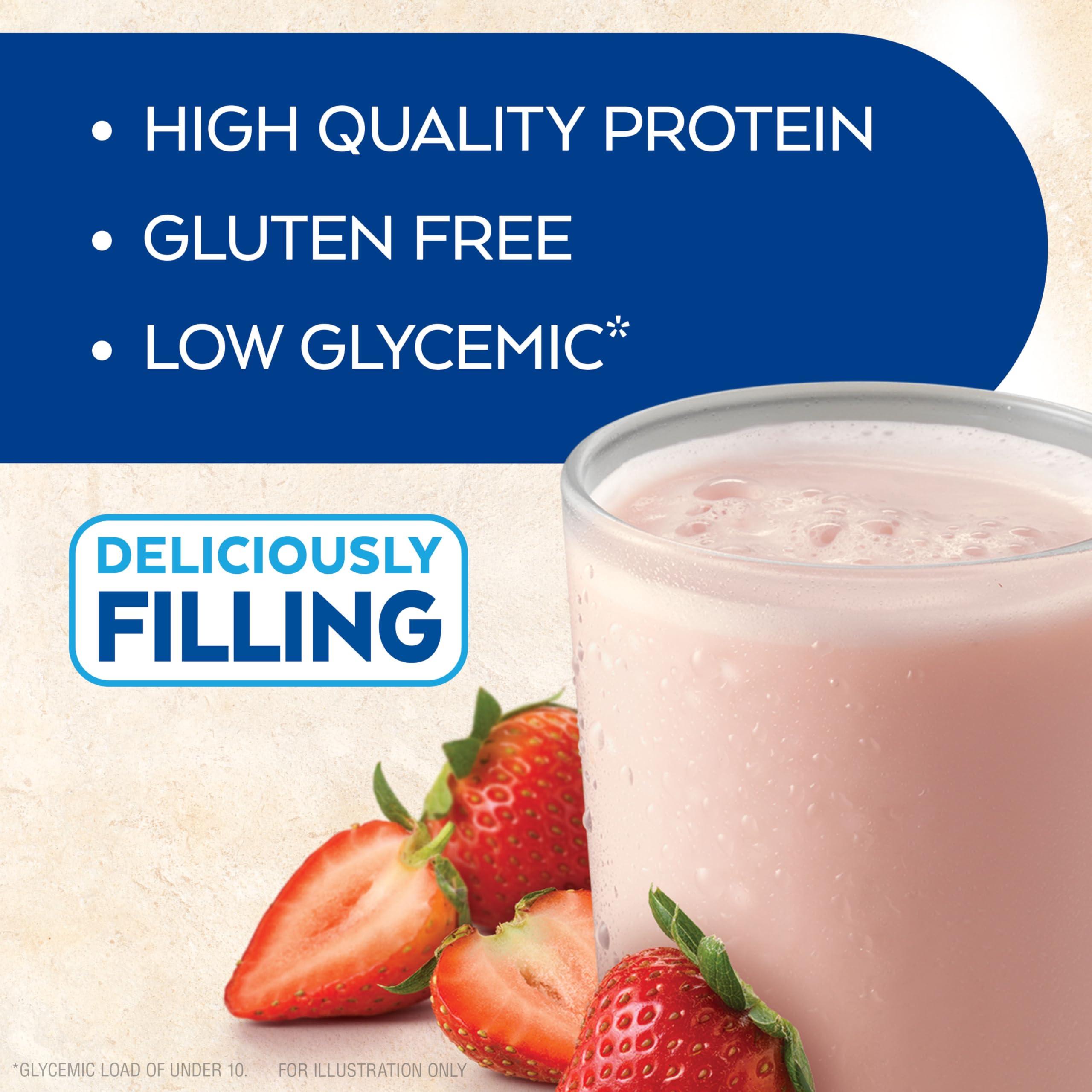 Atkins Atkins Strawberry Protein Shake, 15g Protein, Low Glycemic, 2g Net Carb, 1g Sugar, 12ct & Milk Chocolate Delight Protein Shake, 15g Protein, Low Glycemic, 2g Net Carb, 1g Sugar