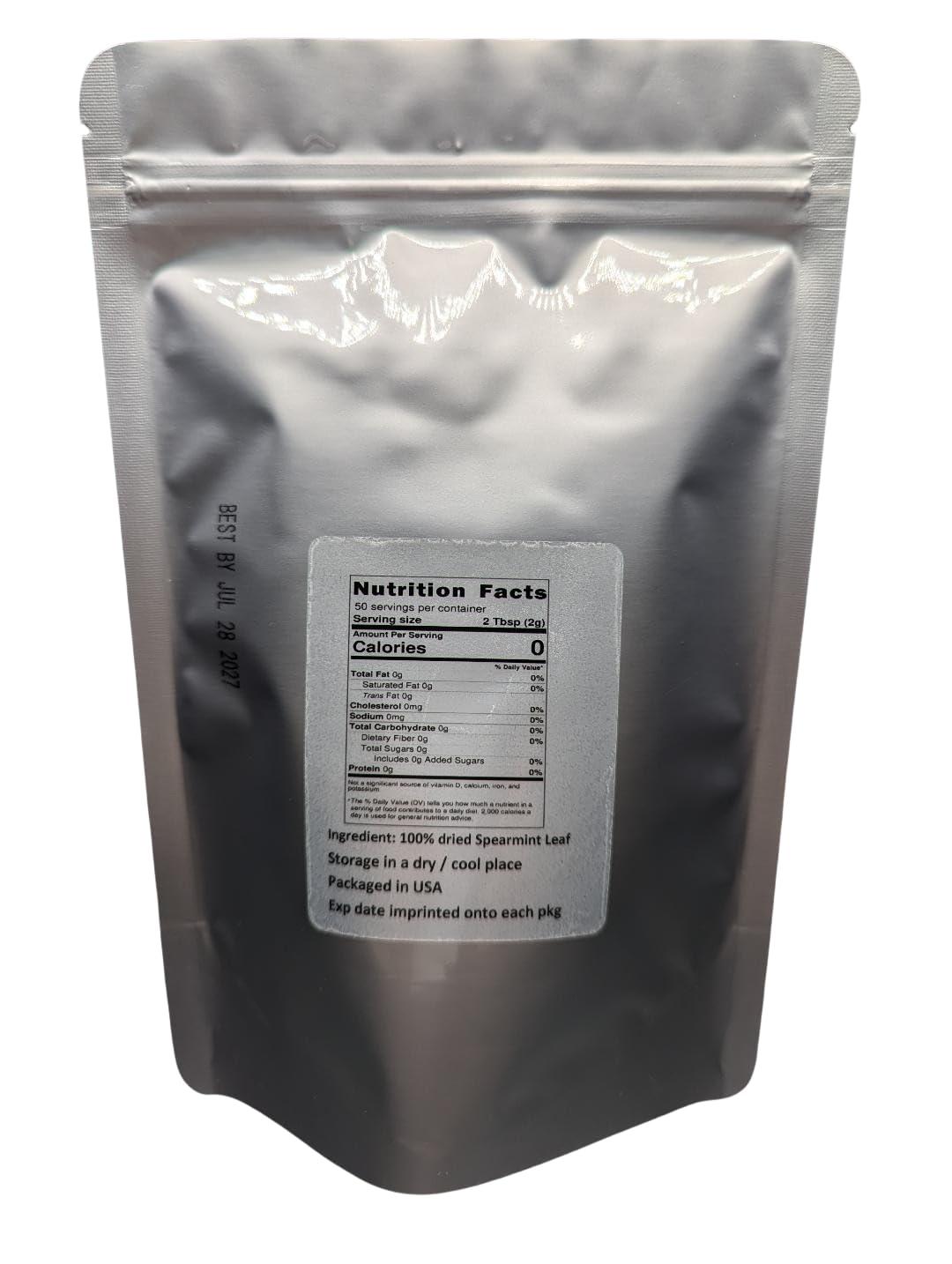 Nature Tea Spearmint - dried Mentha spicata Loose Leaf from 100% Nature by Nature Tea (4 oz)