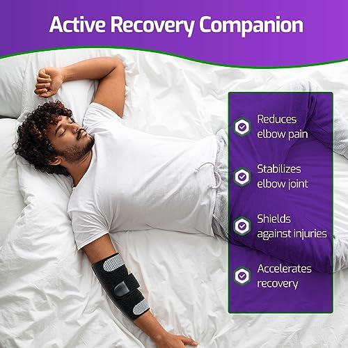 MARS WELLNESS MARS WELLNESS Universal Elbow Immobilizer - Adjustable - Cubital Tunnel Brace Support for, Tennis Elbow, Ulnar Nerve Injury Sprains, Strains, and Fractures - One Size Fits Most