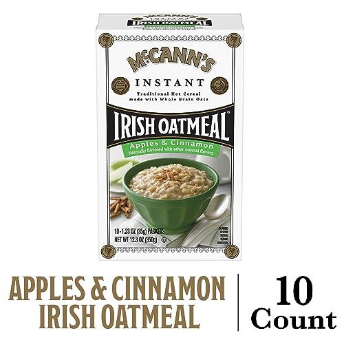 McCann's Irish Oatmeal McCanns Instant Irish Oatmeal, Apples & Cinnamon, 10 Packets