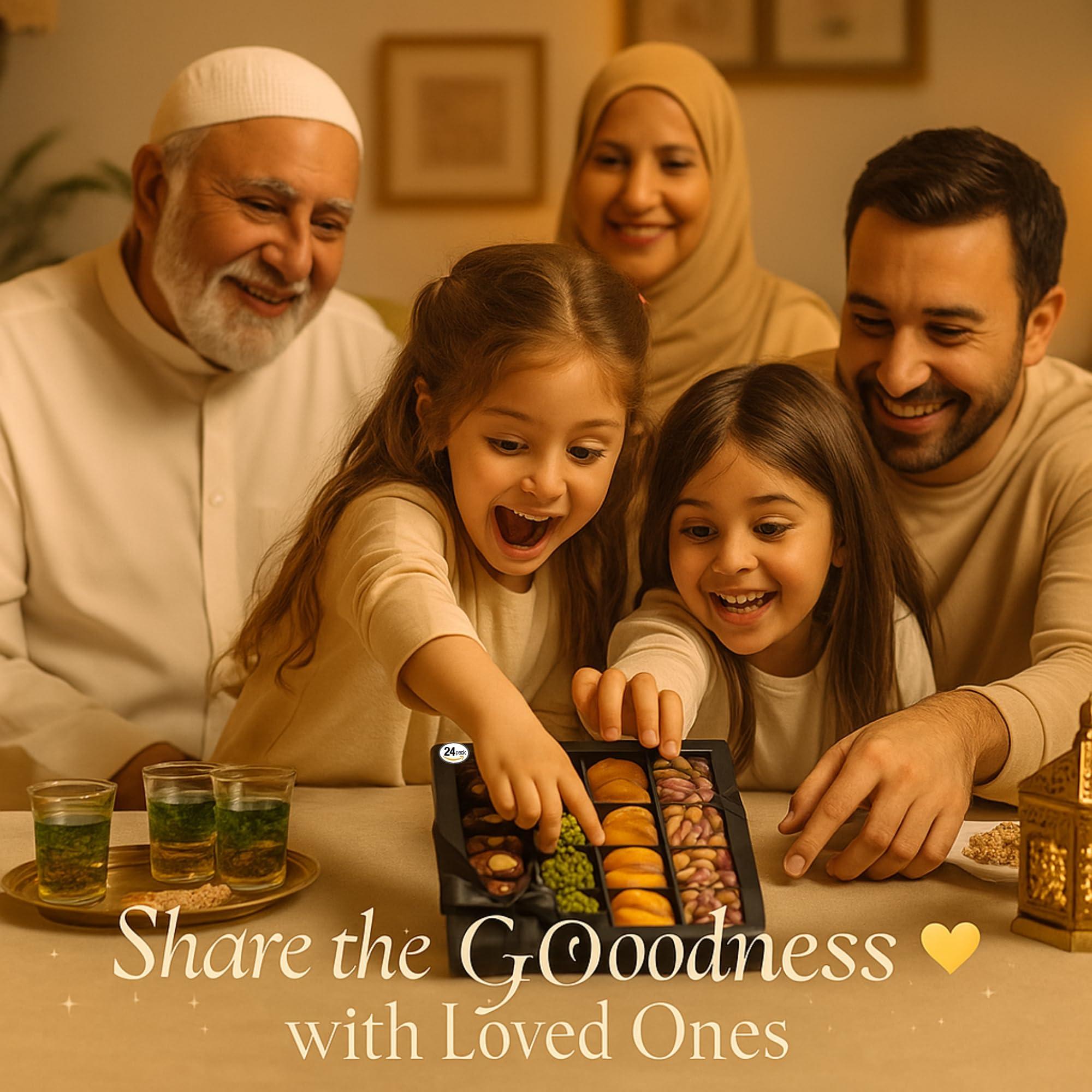 ANDY ANAND CHOCOLATIER Andy Anand 24-Piece Gift Box: All-Natural Truffles and Stuffed Dates Deliciously Healthy, No Sugar Added, Embracing Nature\'s Goodness 10.5 Oz Eid al Fitr, Ramadan. Fresh flown from Turkey.