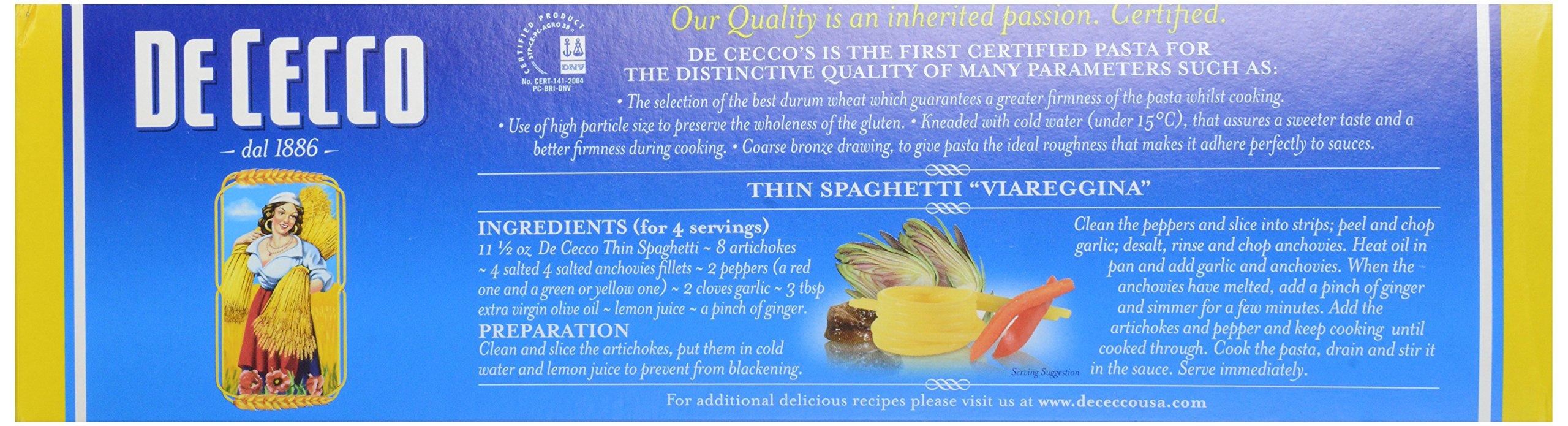 De Cecco De Cecco Pasta, Pasta Spaghetti Thin No.11, 16 Ounce