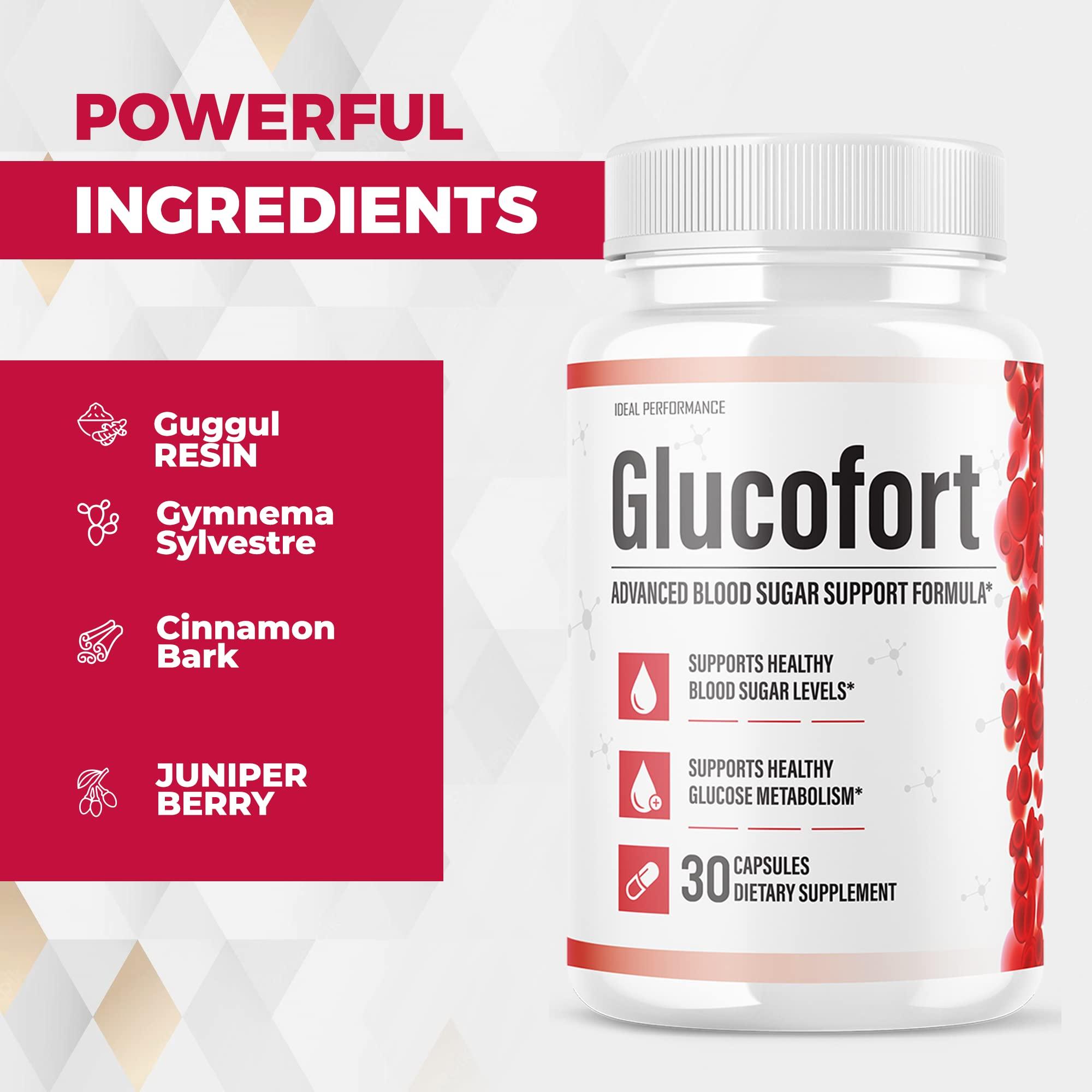 IDEAL PERFORMANCE IDEAL PERFORMANCE (Official) Glucofort Supplement Support Formula (3 Pack)