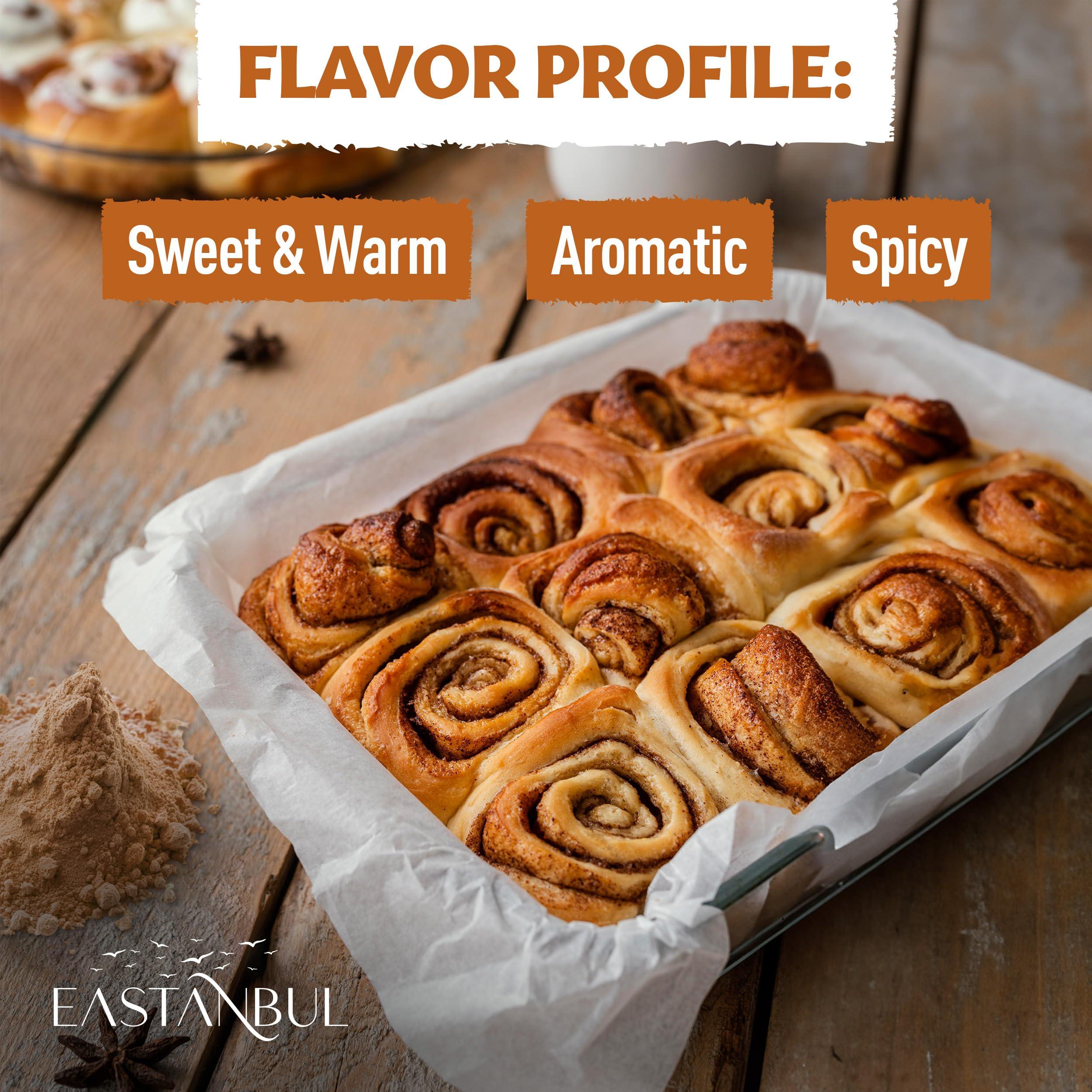 Eastanbul Eastanbul Cinnamon Powder, 6.4oz, Ground Cinnamon Powder AKA Canela en Polvo, Vietnamese - Saigon Spice, Cinamon, Perfect for Coffee, Rolls & All Culinary Applications, Natural, Vegan, Non-GMO