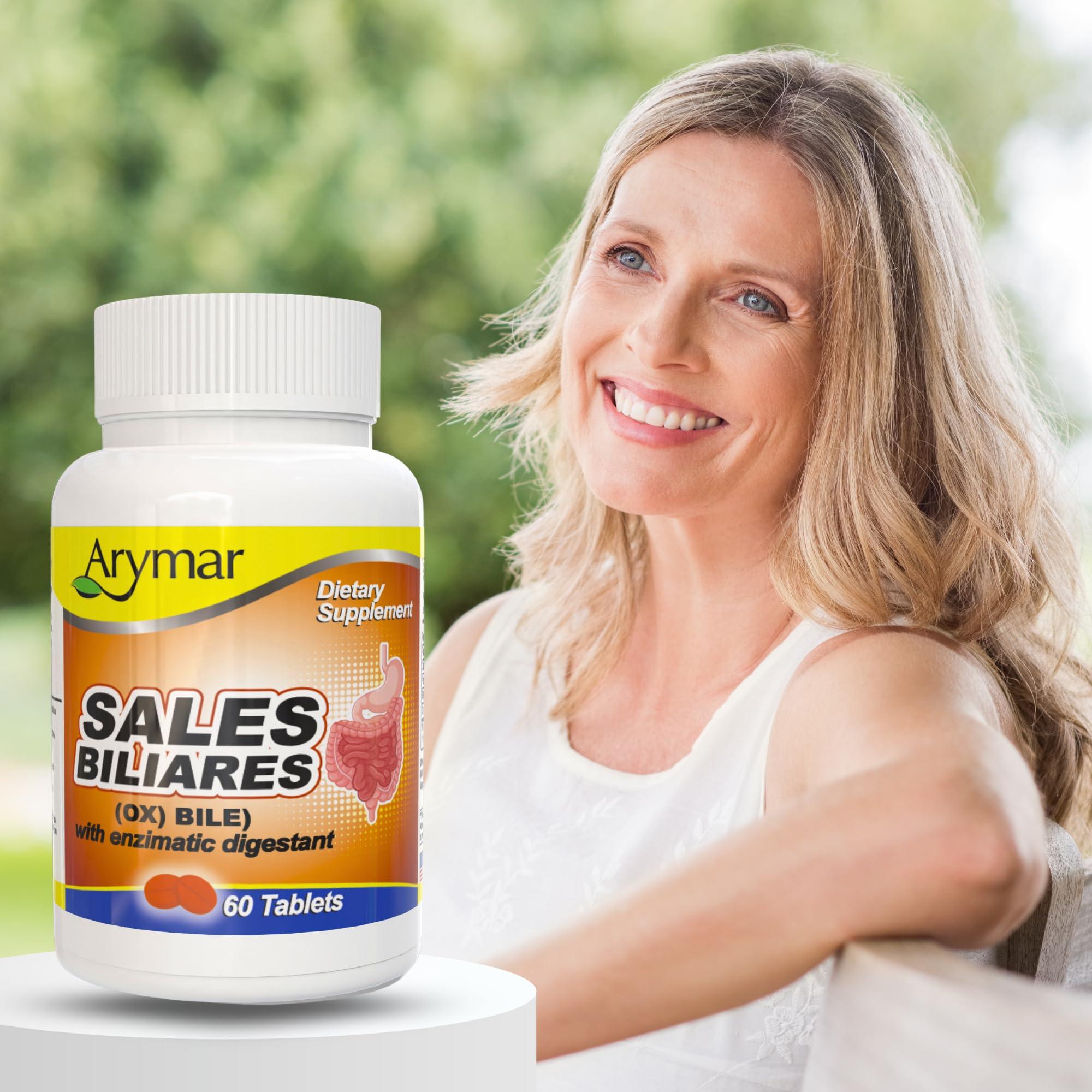 Arymar Arymar Sales Biliares Ox Bile with Digestive Enyzmes 60 Tabs