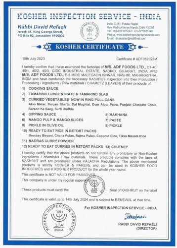 ASHOKA Ashoka Canned Mango Pulp, Premium Alphonso Mango Extract - Sweetened, Great for Making Shakes, Smoothies, Salads, and Baking, Kosher Certified, 30 Ounce