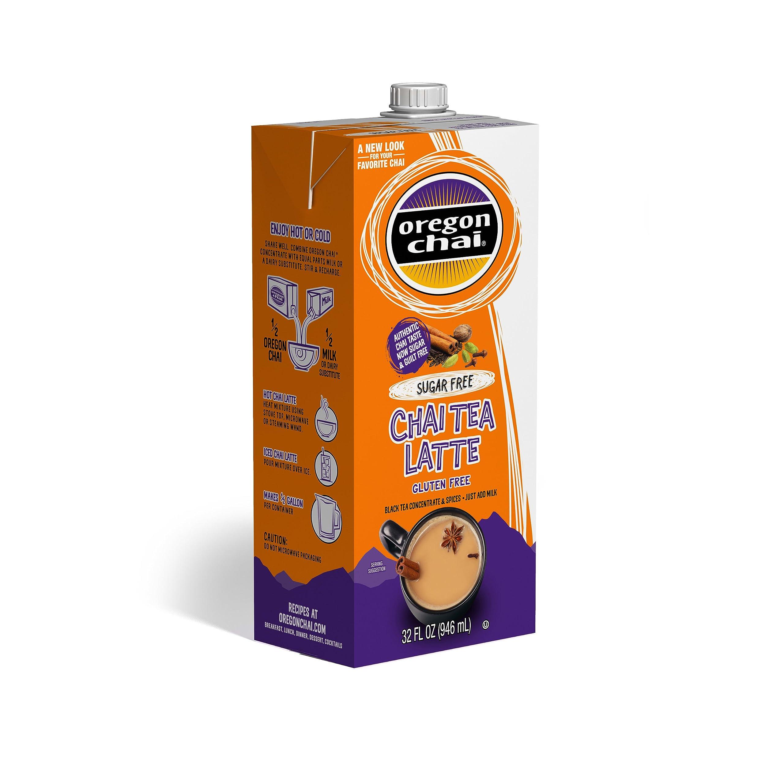 Oregon Chai Oregon Chai Sugar Free Chai Concentrate, 32 Fluid Ounce (Pack of 1)