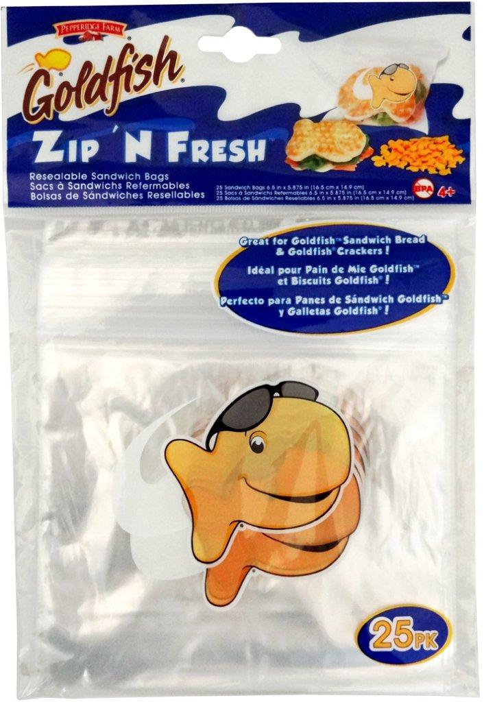 Pepperidge Farm Goldfish Zip 'N Fresh Resealable Sandwich Bags (25-ct)