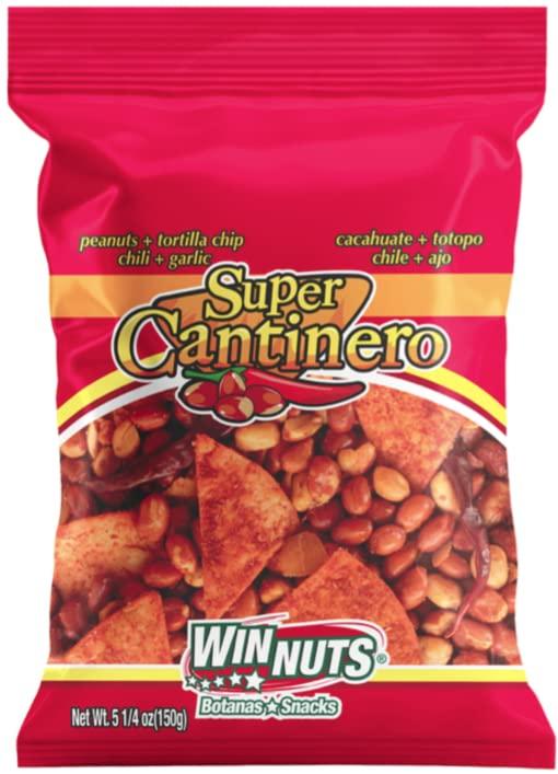 WINNUTS Winnuts Botanas Snacks, Cacahuate Super Cantinero, 5 oz Bags (5 Pack)