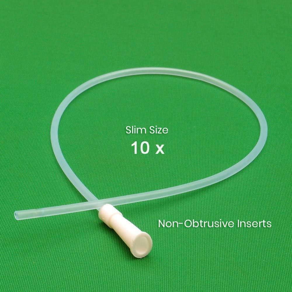 SoulGenie HealthAndYoga Long PVC 12 FR Colon Tips Saver Pack (Set of 10) - Enema Replacement Supplies  Works with Most Enema Kits - Home Use Anal Douche Tubes, Colon Cleanse, Gut Health, Constipation