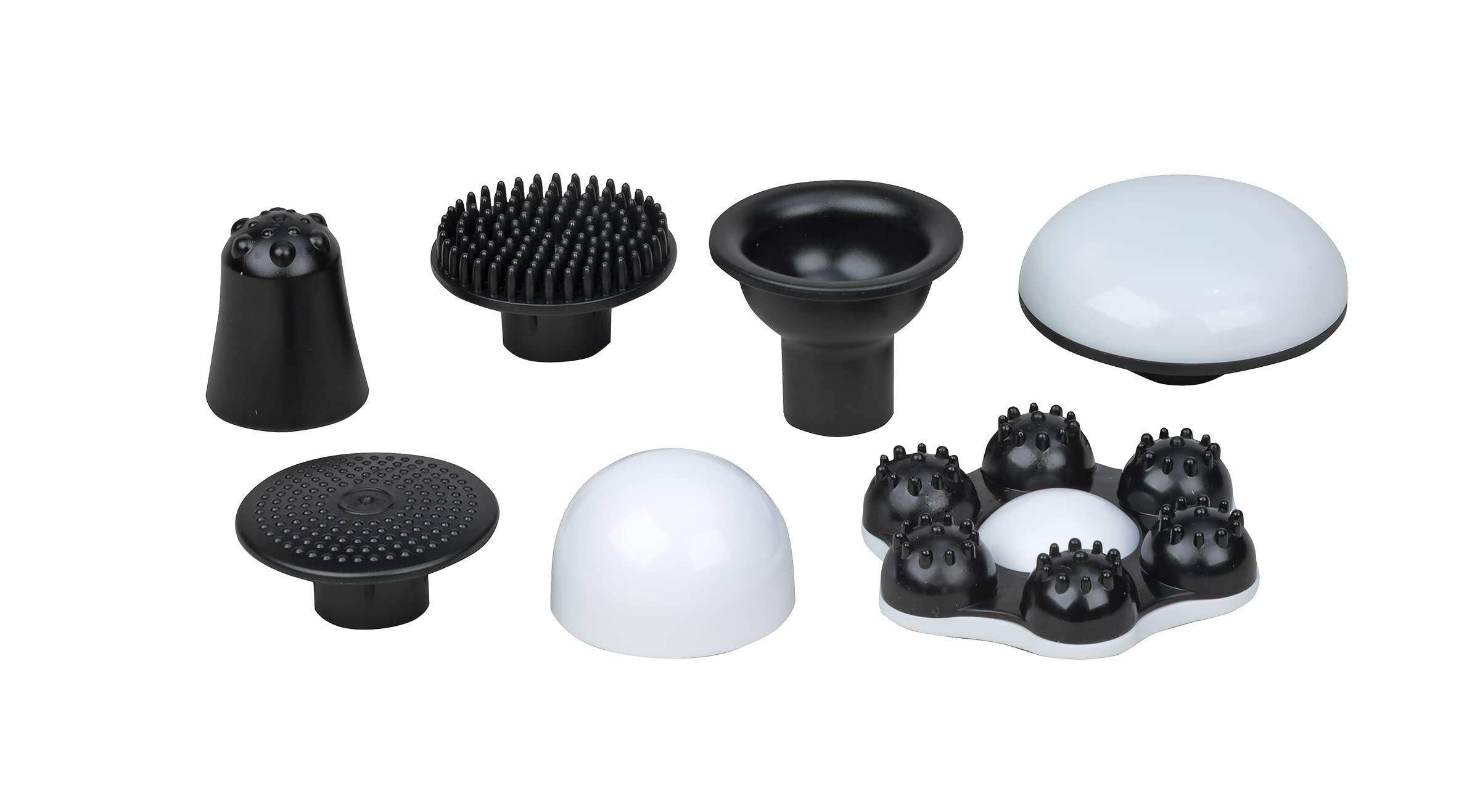 Thera Care Thera Care Deep Tissue Massager | 7 Head Attachments | 6 Massage Modes | 6 Intensity Levels | Heated Massage Option | Handheld Personal Massage Solution