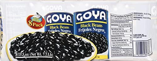 Goya Goya Foods Black Beans, 15.5 Ounce (Pack of 8)
