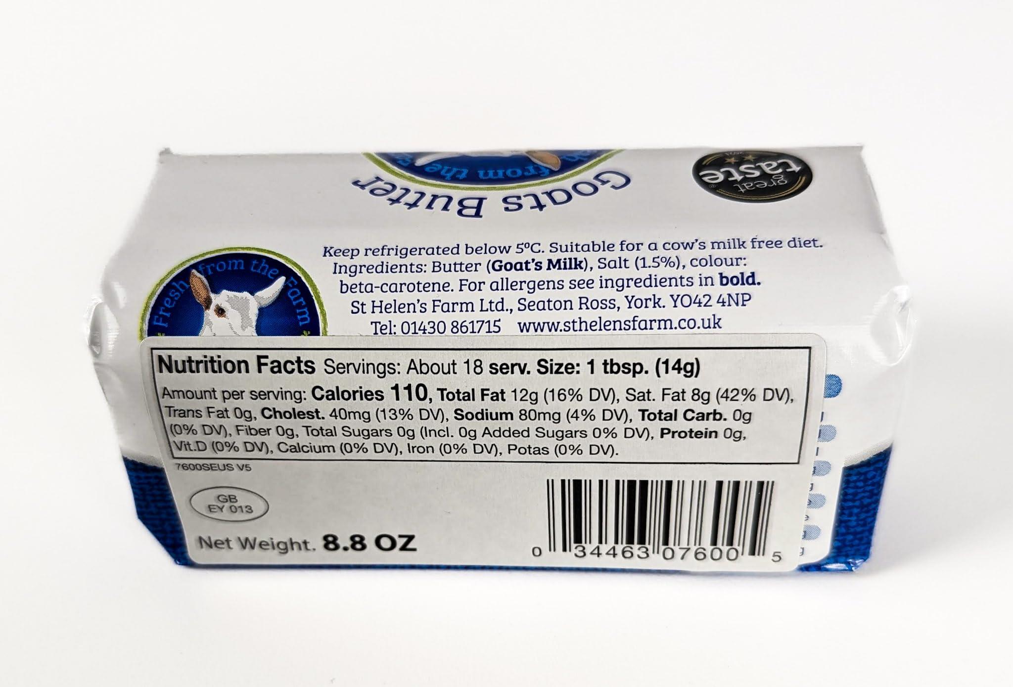 St. Helen St. Helen Goat Butter Set. 8.8 oz Pack of 4.