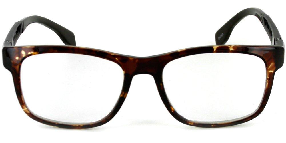 Aloha Eyewear Alumni RX06 Optical-Quality Reading Glasses with Aluminum Frames for Men (Tortoise +2.00)