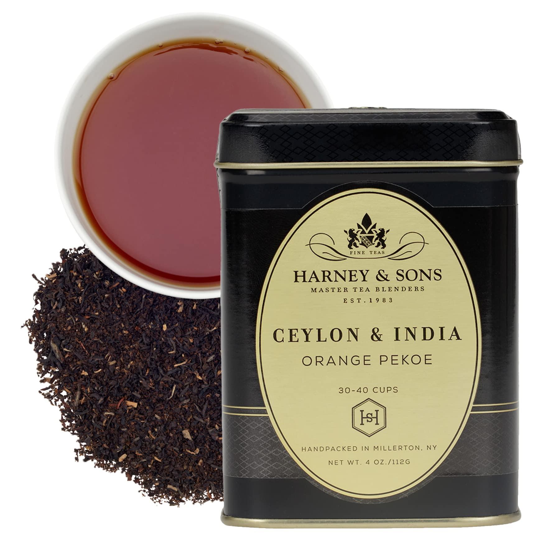 Harney & Sons Harney & Sons Ceylon & India Tea| 4oz Tin, Loose Leaf Tea, also known as Orange Pekoe
