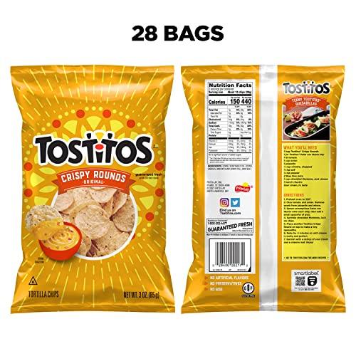 Tostitos Tostitos Crispy Rounds Tortilla Chips, 3 Ounce (Pack of 28)