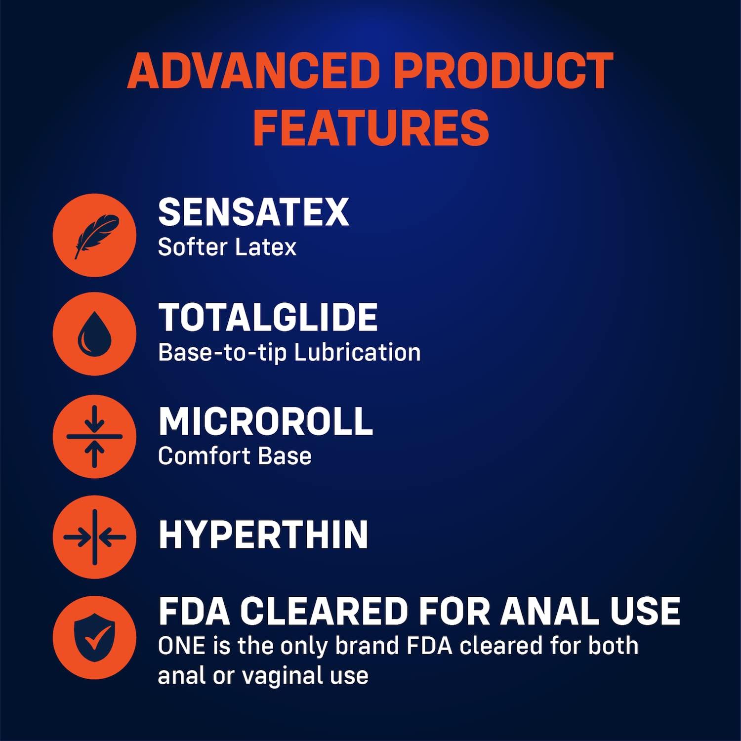 ONE Condoms 60K: Extra Wide (60), Length 8 (K)