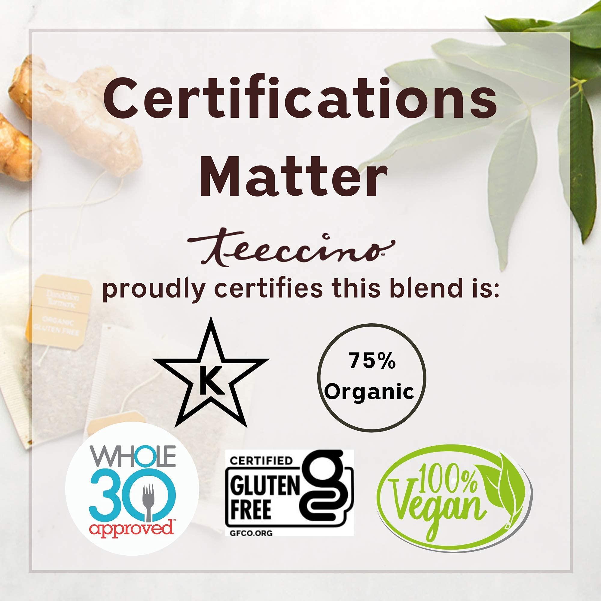 Teeccino Teeccino Dandelion Mocha Herbal Coffee - Caffeine-Free Coffee Alternative with Prebiotics, Gluten Free, Acid Free - Medium Roast, 10 oz