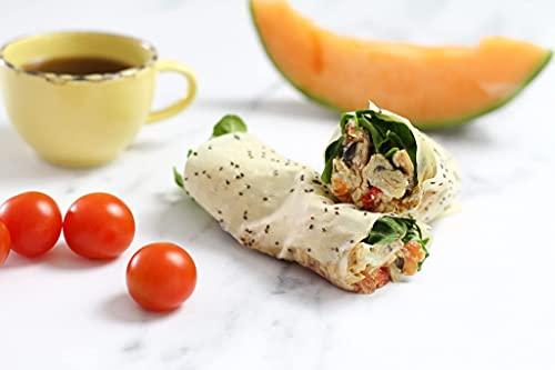 Norigami Norigami Egg Wraps with Pea Protein – Sesame Seeds. High Protein, Low Carb, Vegetarian. Thin Healthy Wraps -Certified Kosher, Non-GMO, Gluten Free -NOW Featuring 10 Wraps in a bag.