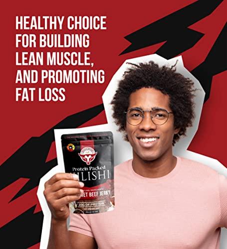 The Zango Company Ltd Kilishi. Spicy - Hot - Original Premium Gourmet Beef Jerky. High Protein. Less fats & Carbs. Paleo and Keto Friendly 1.5Oz