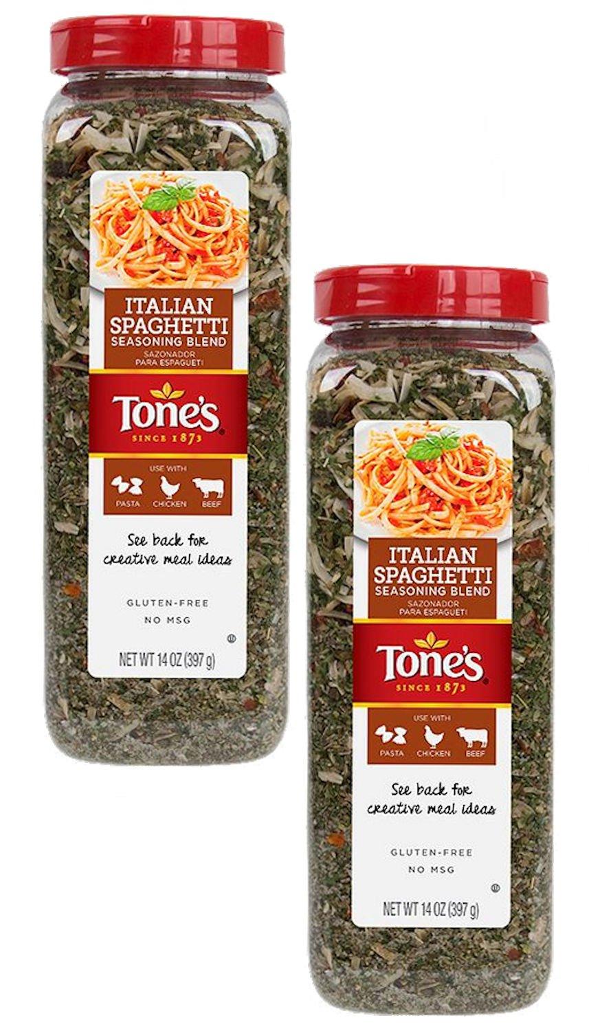 Tone's Tone\'s Italian Spaghetti Seasoning Blend (14 Ounce) (Pack of 2)