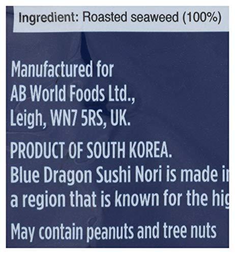 Blue Dragon Blue Dragon Sushi Nori, 0.77 Oz