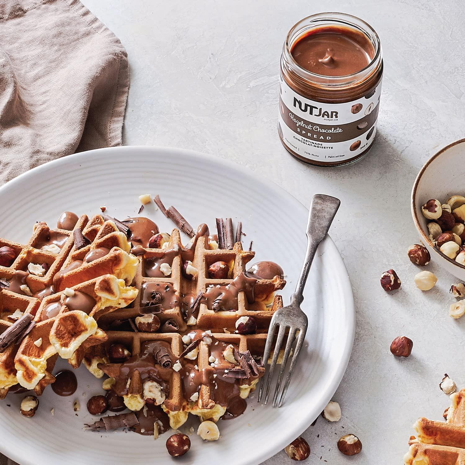 NutJar NutJar Premium Hazelnut Chocolate Spread 240 g, No Added Colours or Preservatives, Vegan, Gluten Free, Keto Friendly, Made in Canada