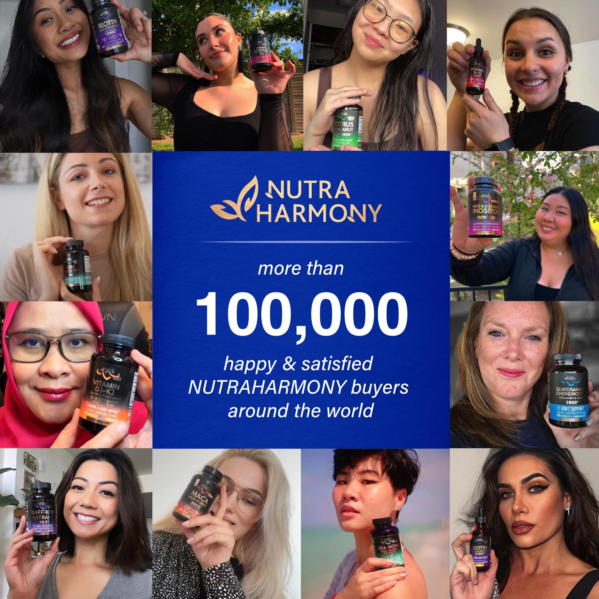 NUTRAHARMONY NUTRAHARMONY Biotin, Collagen & Magnesium Citrate Capsules