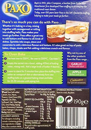 Paxo Paxo - Stuffing MIx - Sage & Onion - 190g