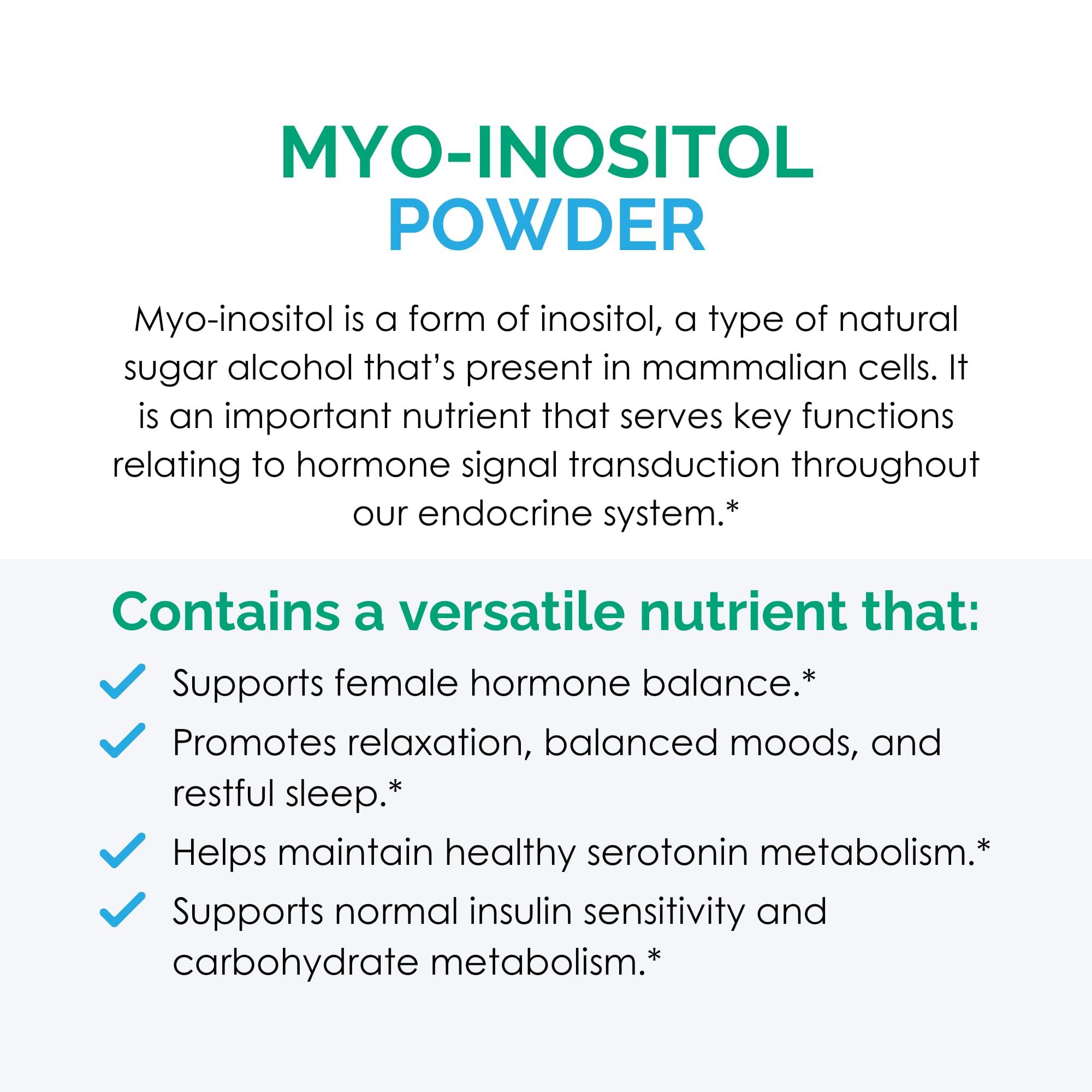 Rootcology Rootcology by Dr. Izabella Wentz | Myo-Inositol Powder | Inositol Supplement for Mood, Brain Health, and Liver Support | 250g / 345 Servings