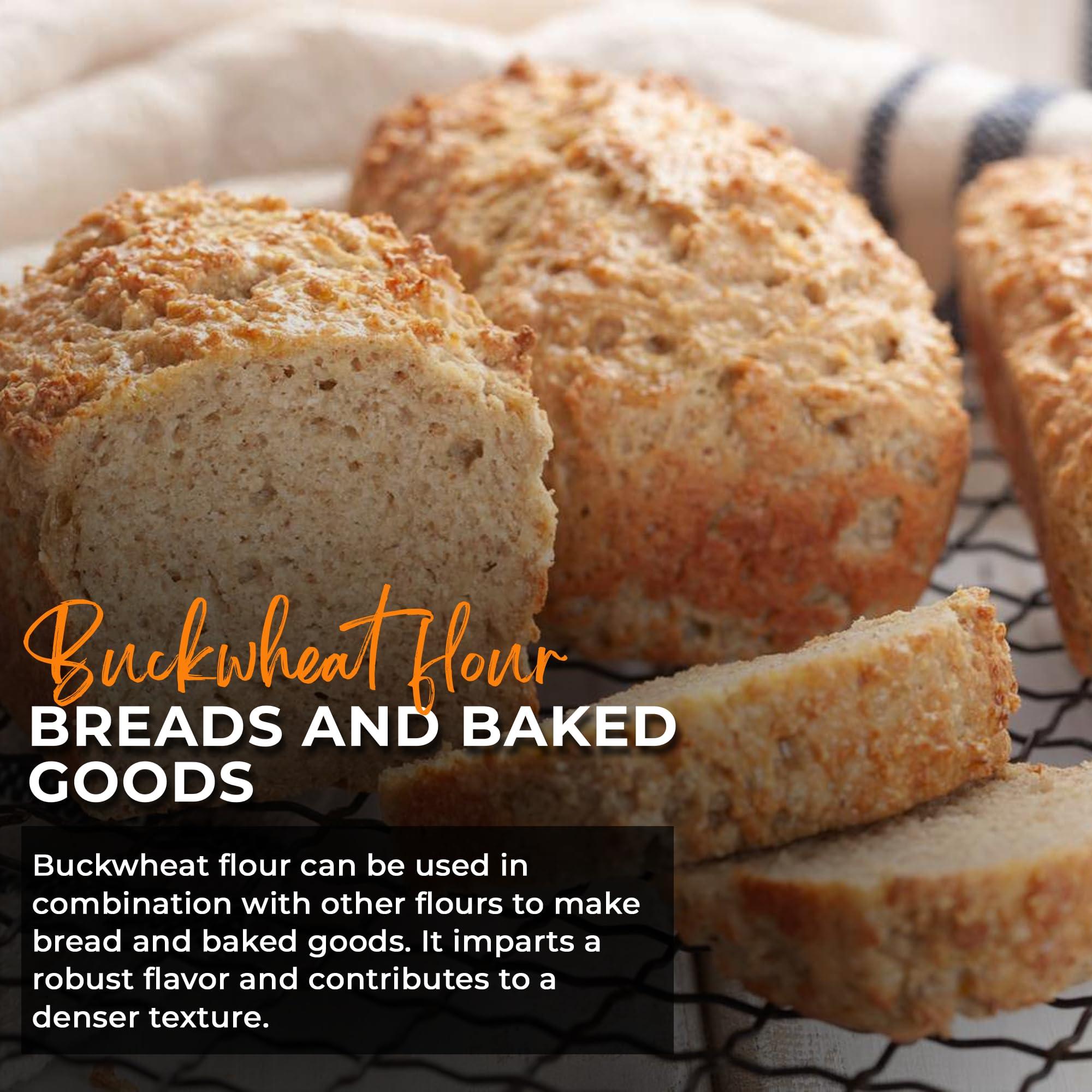 NY Spice Shop NY SPICE SHOP Buckwheat Flour - Kuttu Ka Atta - Finely Ground Raw Buckwheat Groats, Natural Fiber Source with High Protien Source, Diet Friendly 3 Pound